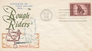 973  3c  ROUGH RIDERS  - Ira Bennett cachet