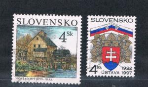 Slovakia #278-79 Used Water Mill (S0165)