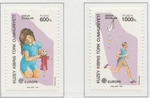 TURKISH CYPRUS EUROPA CEPT 1989 MNH** A28P28F28642-