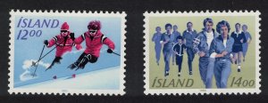 Iceland Outdoor Sports 2v 1983 MNH SG#633-634