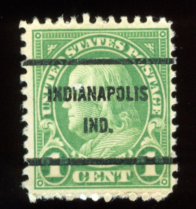 US Scott 632 Used NH VG Precancelled Indianapolis IND.