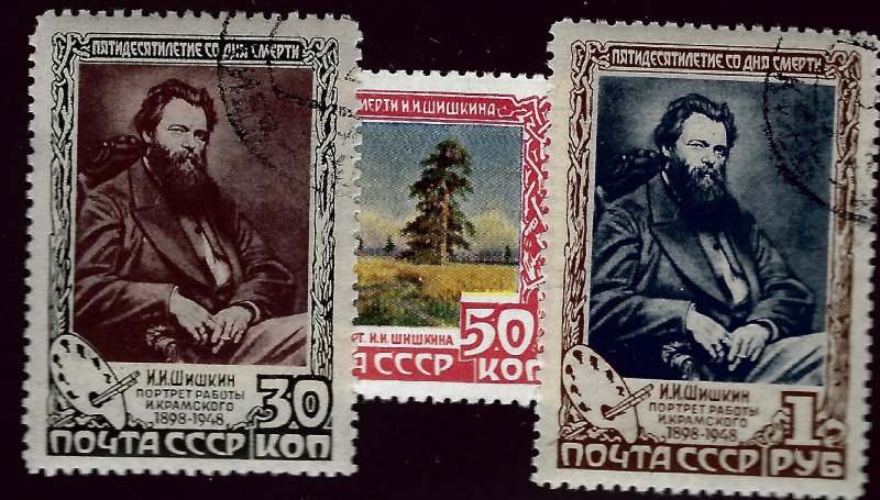 Russia SC#1230, 1231 & 1233 Used VF SCV$34.50...Worth a Close Look!!