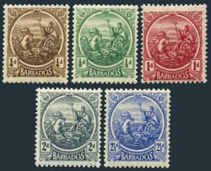 Barbados 152-156,MNH.Michel 122-126. Seal of Colony,1921.