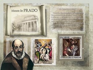 SAO TOME - 2007 - Prado Museum, El Greco - Perf Souv Sheet - Mint Never Hinged