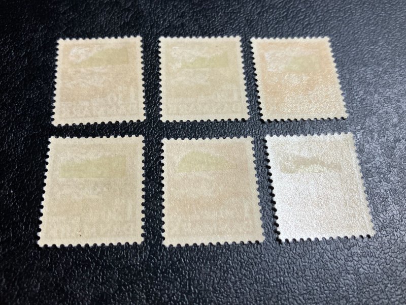 Denmark Scott 395-400 Mint