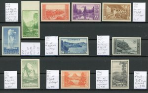 US 756-765 MH/MNH : Imperforate Singles Set*