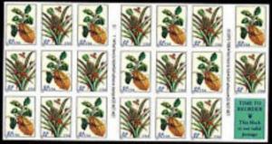 3127a 32c Merian Botanical, Conv Bklt Pane of 20 1997