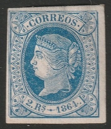 Spain 1864 Sc 66 MH*