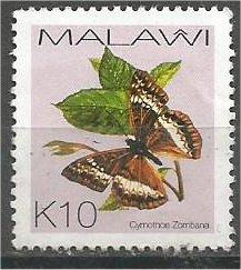 MALAWI, 2002, used 10k, Butterflies Scott 710