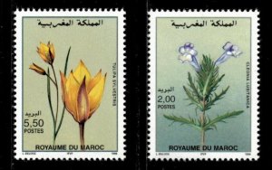 Morocco 1996 - Flowers, Tulips - Set of 2v - Scott 825-26 - MNH