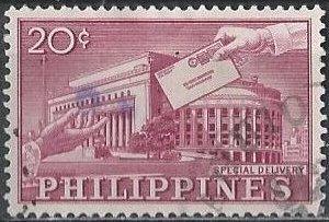 Philippines E12 (used) 20c special delivery (1962)