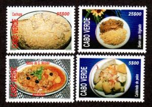 Cape Verde 726-729 Mint NH MNH Food!