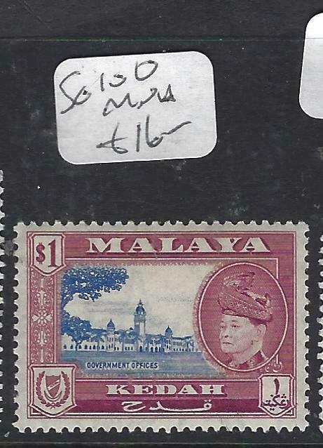 MALAYA KEDAH  (PP1602B)  SULTAN $1.00  SG 100  MNH