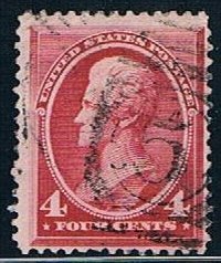 USA 215: 4c Jackson, carmine, Used, F.