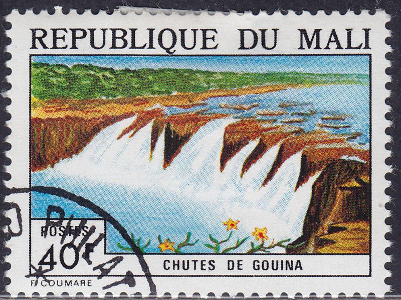 Mali 227 CTO 1974 Gouina Waterfalls