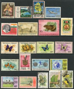 TRINIDAD & TOBAGO Sc#24//513 1922-90 40 different values Mostly Used & F-VF