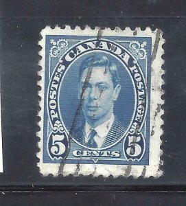 Canada # 235 USED KGVI BILLIGS CONSTANT PLATE FLAW #4 BS21621