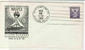 U.S. 1957 NASPEX Nassau Suffolk Phil Alliance Philatelic Ex Stamp Cover Rf 37677