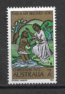 1973 Australia 582 7¢ This is My Beloved Son/Christmas MNH
