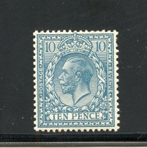 GREAT BRITAIN SCOTT #171 1912/13 10p GEORGE V MINT HINGED--SCOTT  $25.00