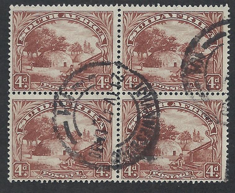 SOUTH AFRICA SC# 41 F-VF U 1936 B/4
