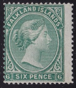 1878 FALKLAND - SG No. 3 6d. blue - green (*) New