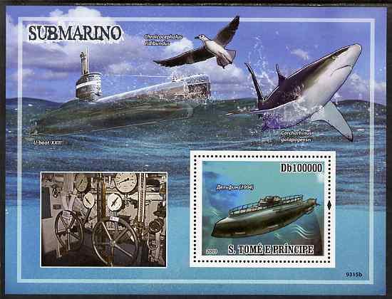 St Thomas & Prince Islands 2009 Submarines & Shar...