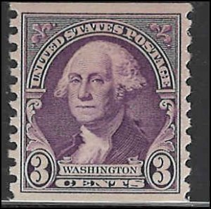 Scott# 721  1932 3c pur  Washington   Mint Never Hinged - Very Fine
