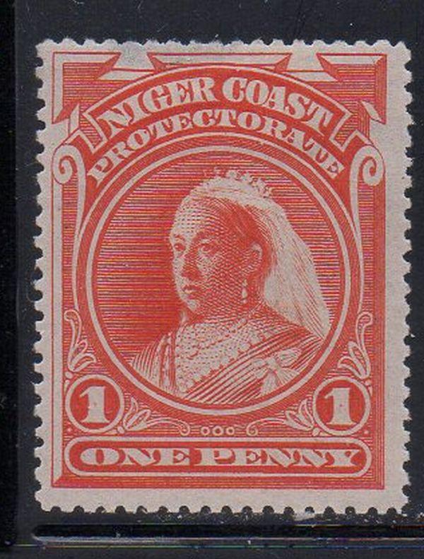 Niger Coast Protectorate Sc 44 1894 1d vermilion Victoria stamp mint