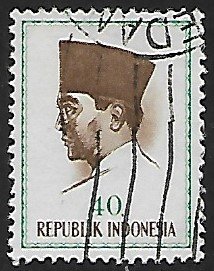 Indonesia # 620 - President Sukarno - used        -{BRN23}