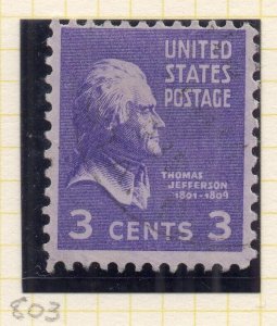 United States 1938-39 Early Issue Fine Mint Hinged 3c. 315714