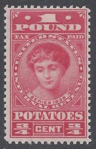 Scott RI1  3/4c Potato Tax 1 Pound 1935 Mint H
