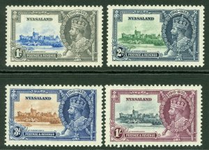 SG 123-126 Nyasaland 1935. ½d to 1/- set of 4. Very lightly mounted mint CAT £42