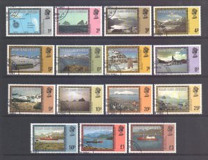 Falkland Islands Deps Scott 1L38/1L52 - SG74a/78a, 1980 Views Set used