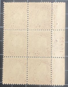 US Stamps-SC# 564 - MNH - Plate Block Of 6 -  SCV $160.00
