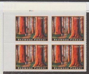 U.S. Scott #4378 Redwood Forest Stamp - Mint NH Plate Block