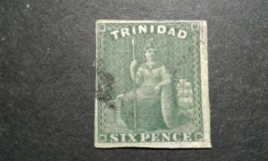 Trinidad #16 used 4 margins e206 10087