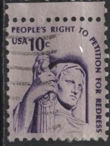 US 1592 (used) 10¢ Americana: right to petition (1977)