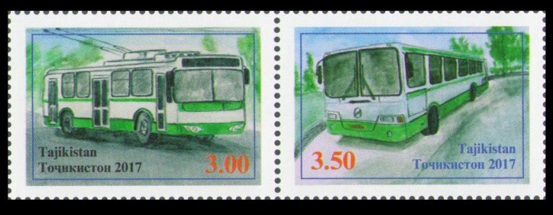 2017 Tajikistan  775-776Paar Cars - Buses 4,30 €