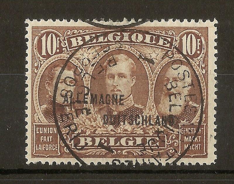 Belgium 1919 Rhineland 10Fr SG17 Fine Used Cat£100