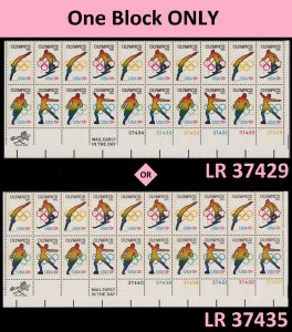 US 1695-1698 1698a Olympic Games 13c plate block 20 MNH 1976
