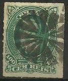 Brazil - 1877 Dom Pedro 100r  used   #72    (81062)