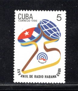 CUBA Sc# 2862  RADIO HAVANA Habana  1986  MNH mint