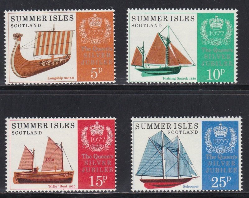 Summer Isles - Scotland, Sailing Ships & The Queen's Silver Jubilee, NH