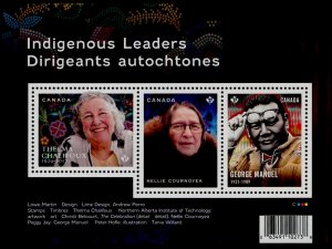 Canada 3383 MNH Indigenous Leaders, Thelma Chalifoux, Nellie Cournoyea