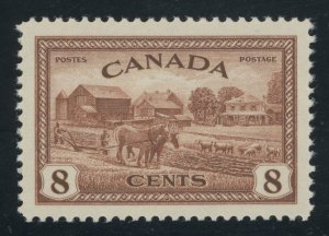 Canada 268 - 8 cent Eastern Farm Scene - XF Mint never hinged