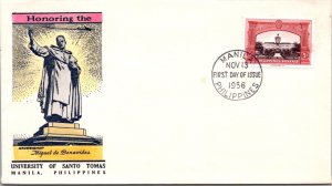 Philippines FDC 1956 - UST, Abp. Miguel Benavides - 60c Stamp - Single - F43185