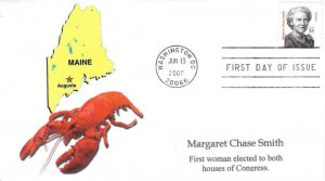 Margaret Chase Smith FDC   #3 of 3 cachets