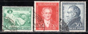 Germany Deutsche Post Scott # B306 - B308, used