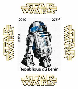BENIN SHEET DELUXE IMPERF STAR WARS CINEMA